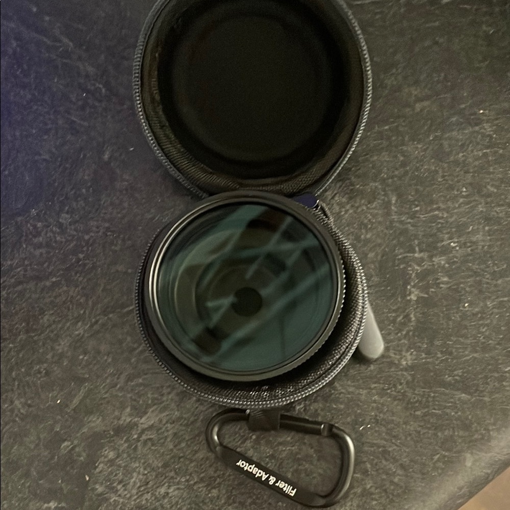 Shiftcam Filter Adapter with Case and iPhone in case mount.